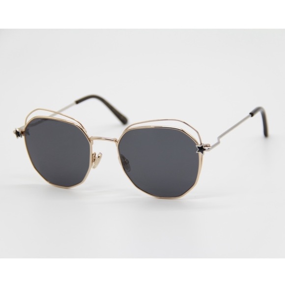 NEW JIMMY CHOO SUNGLASSES JIMMY CHOO FRANNY/S J5G GOLD GREY...